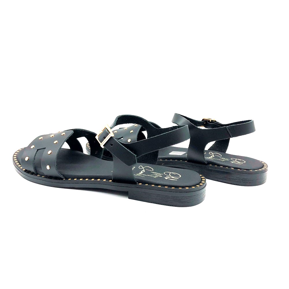 Sandals Sandalia Tachas Negro - Imagen 4