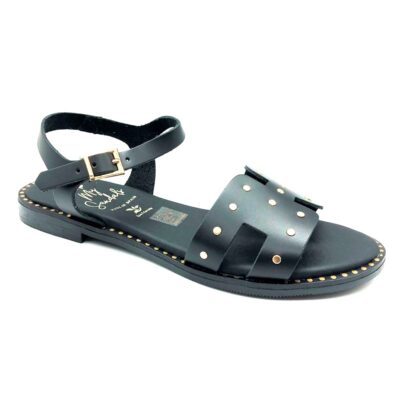Sandals Sandalia Tachas Negro