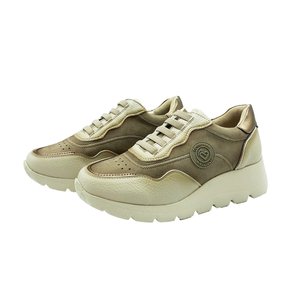 Amarpies Zapato Elasticos Beige - Imagen 3