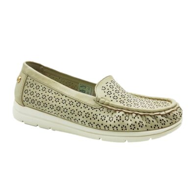 Amarpies Mocasin Picado Taupe