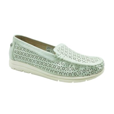 Amarpies Mocasin Picado Beige