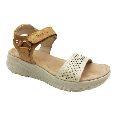 Amarpies Sandalia Picada Beige