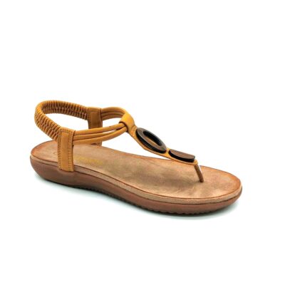 Amarpies Sandalia Esclava Dorado