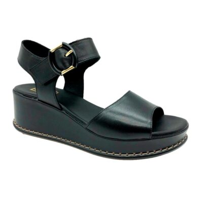 Fluchos Sandalia Cuña Negro