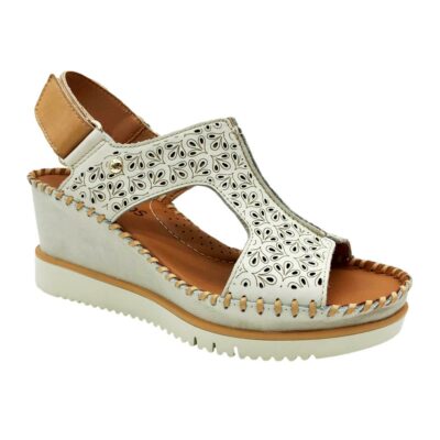 Pikolinos Sandalia Cuña Beige