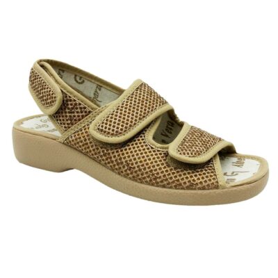 Garzon Sandalia Reptil Beige