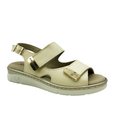 Pitillos Sandalia Plana Beige