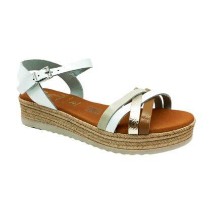 Sandals Sandalia Tiras Blanco
