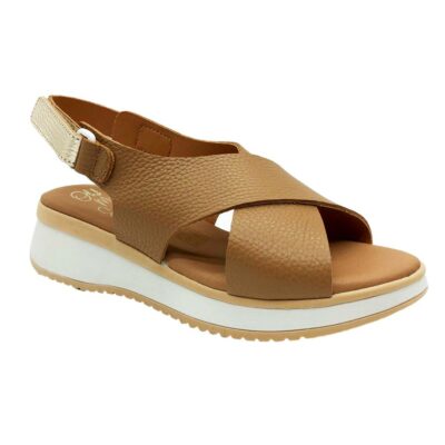 Sandals Sandalia Cruzada Camel