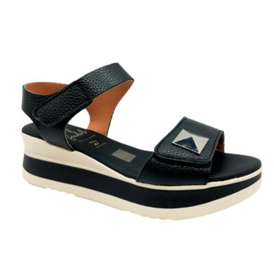 Sandals Sandalia Cuña Negro