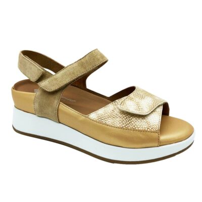 Piesanto Sandalia Velcro Taupe