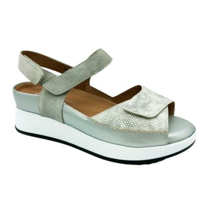 Piesanto Sandalia Velcro Gris