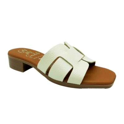 Sandals Pala Tacón Beige