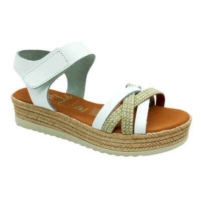 Sandals Sandalia Tiras Blanco
