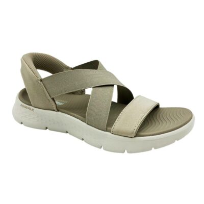 Skechers Sandalia Slip In Taupe