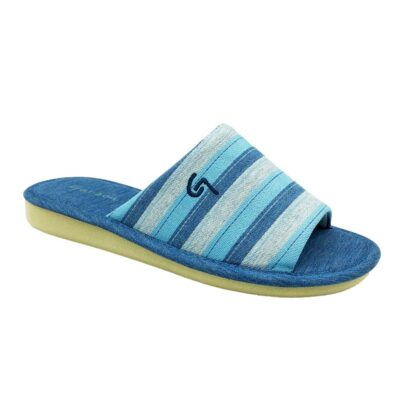 Garzon Chinela Rayas Azul