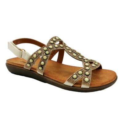 Finlander Sandalia Plana Beige