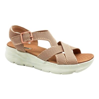 Finlander Sandalia Tejido Rosa
