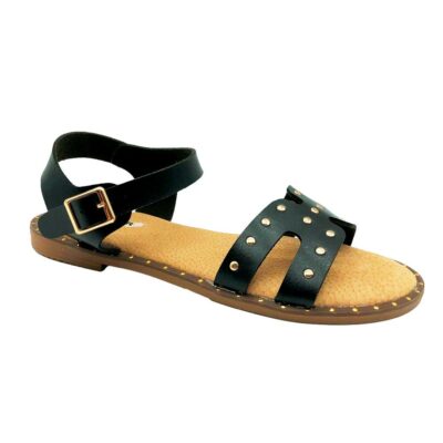 Finlander Sandalia Tachas Negro