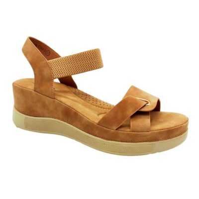 Finlander Sandalia Cuña Camel