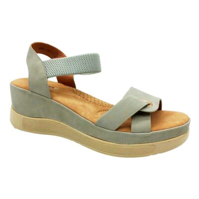 Finlander Sandalia Cuña Gris