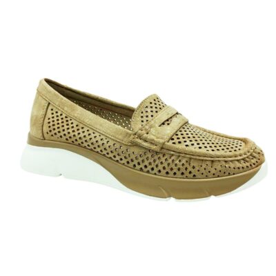 Finlander Mocasín Picado Dorado