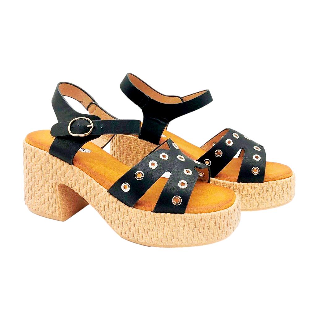Finlander Sandalia Tachas Negro - Imagen 2