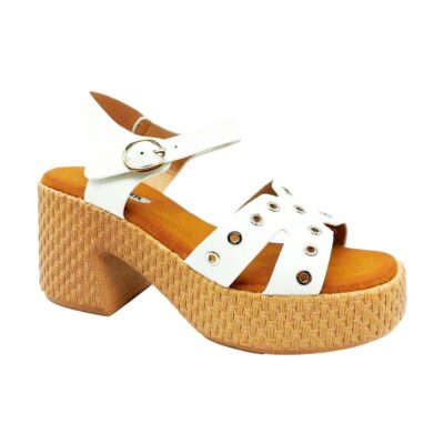 Finlander Sandalia Tachas Blanco