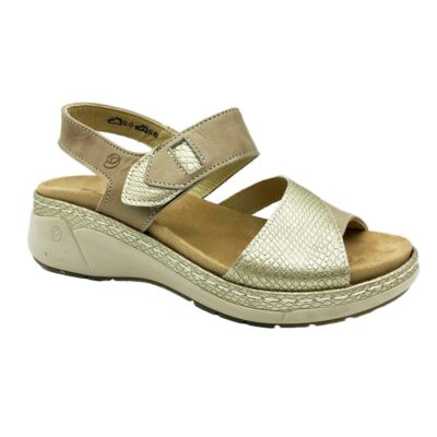 Suave Sandalia Combinada Beige