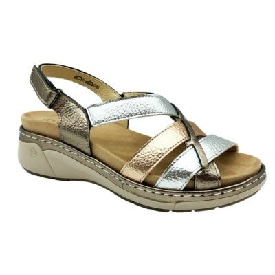 Suave Sandalia Combinada Gris