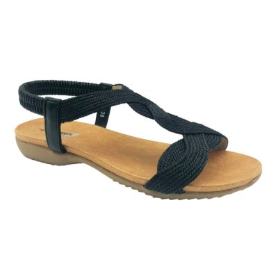 Finlander Sandalia Tiras Negro
