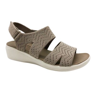Skechers Sandalia Tejido Beige