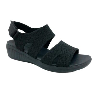 Skechers Sandalia Tejido Negro