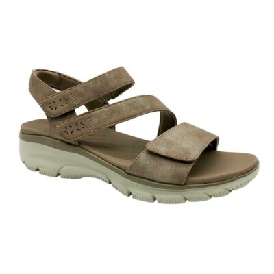 Skechers Sandalia Velcros Taupe