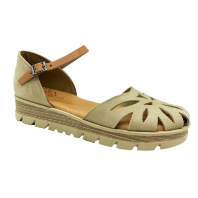 Porronet Sandalia Cerrada Beige