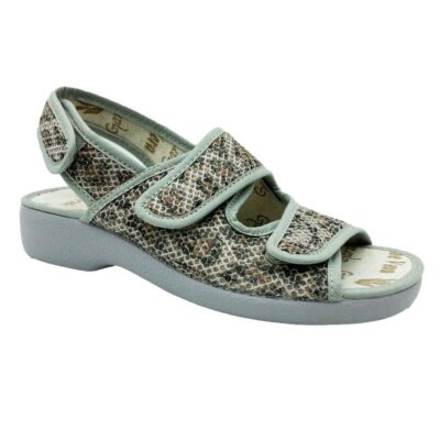 Garzón Sandalia Velcro Gris