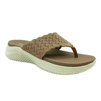 Skechers Esclava Tejido Marrón
