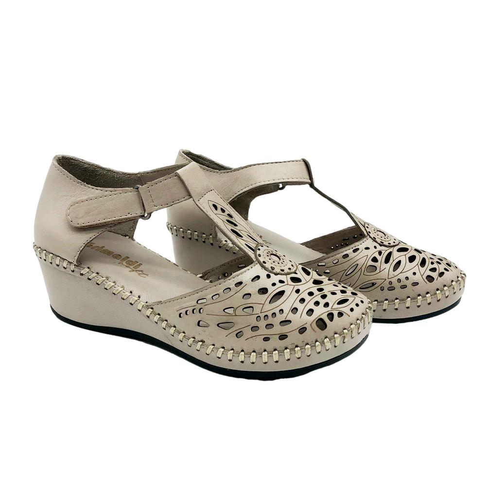 Grimaldi Sandalia Cerrada Beige - Imagen 2