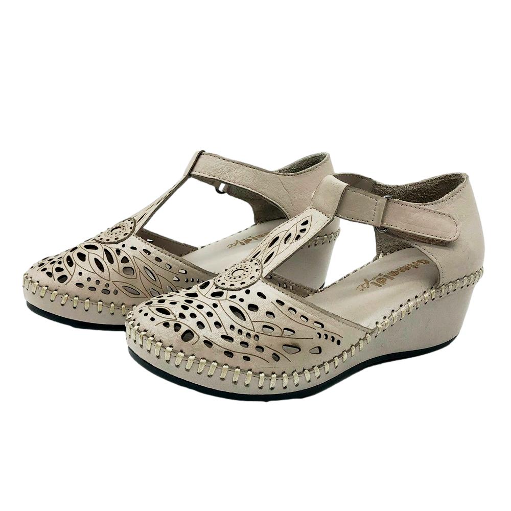 Grimaldi Sandalia Cerrada Beige - Imagen 3
