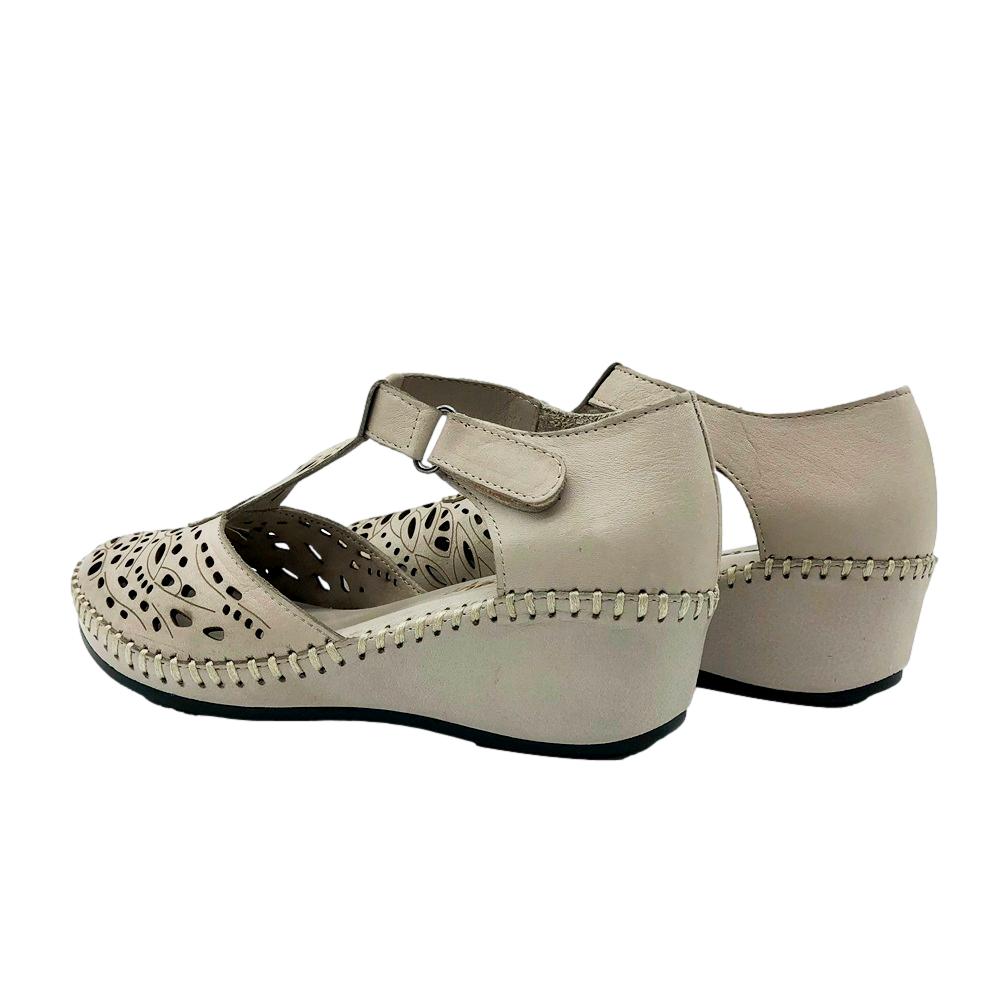 Grimaldi Sandalia Cerrada Beige - Imagen 4