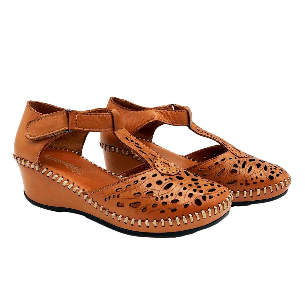 Grimaldi Sandalia Cerrada Camel - Imagen 2