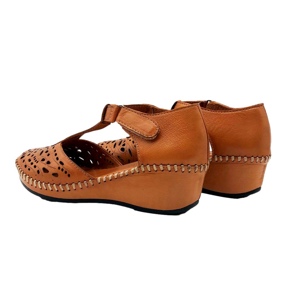 Grimaldi Sandalia Cerrada Camel - Imagen 4