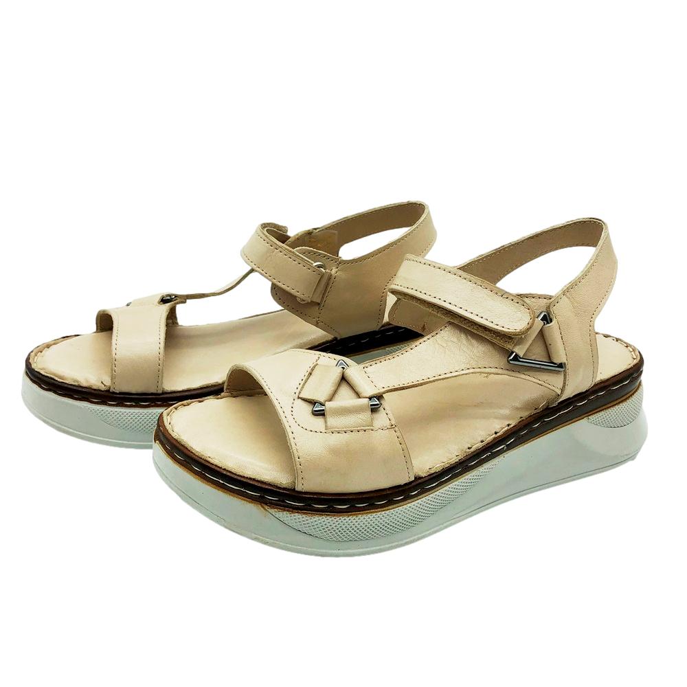 Grimaldi Sandalia Piel Beige - Imagen 2