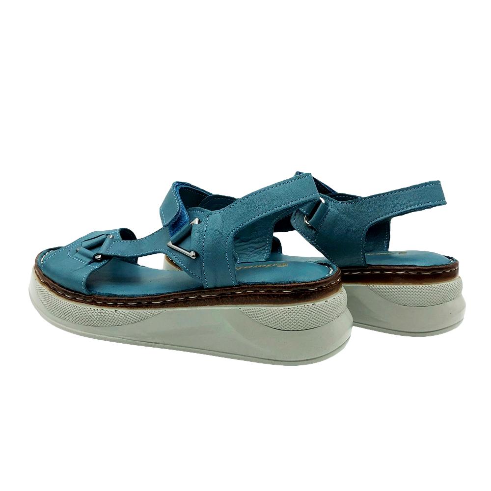 Grimaldi Sandalia Piel Azul - Imagen 4